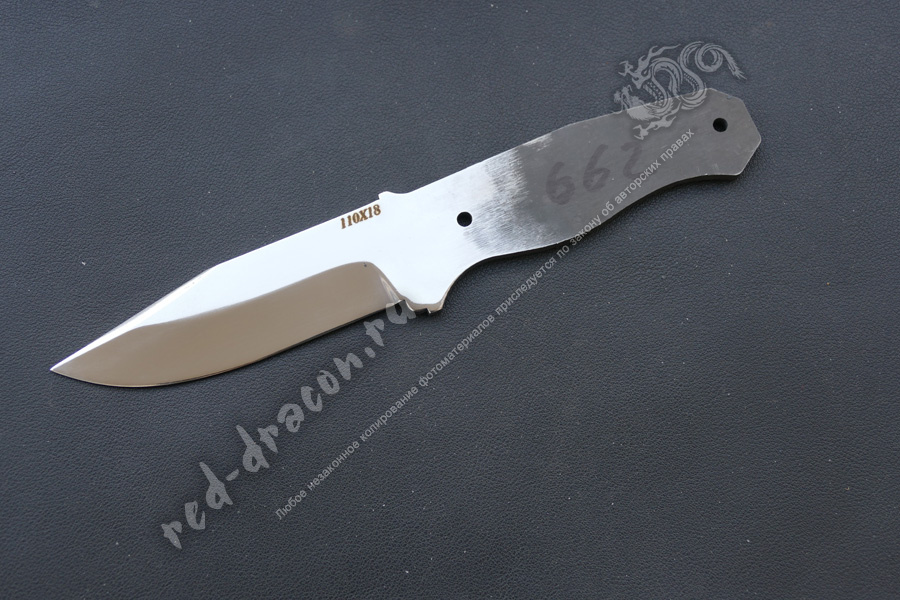 Клинок кованный для ножа 110х18 "DAS662"